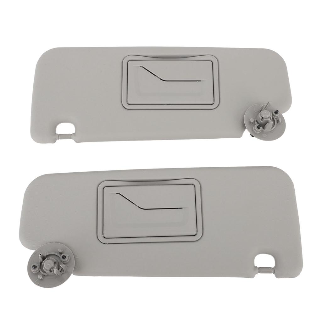 1 Pair Sun Visor Left Right Sun Visor with Mirror Replacement for Sonic Aveo 2012 To 2020 Grey