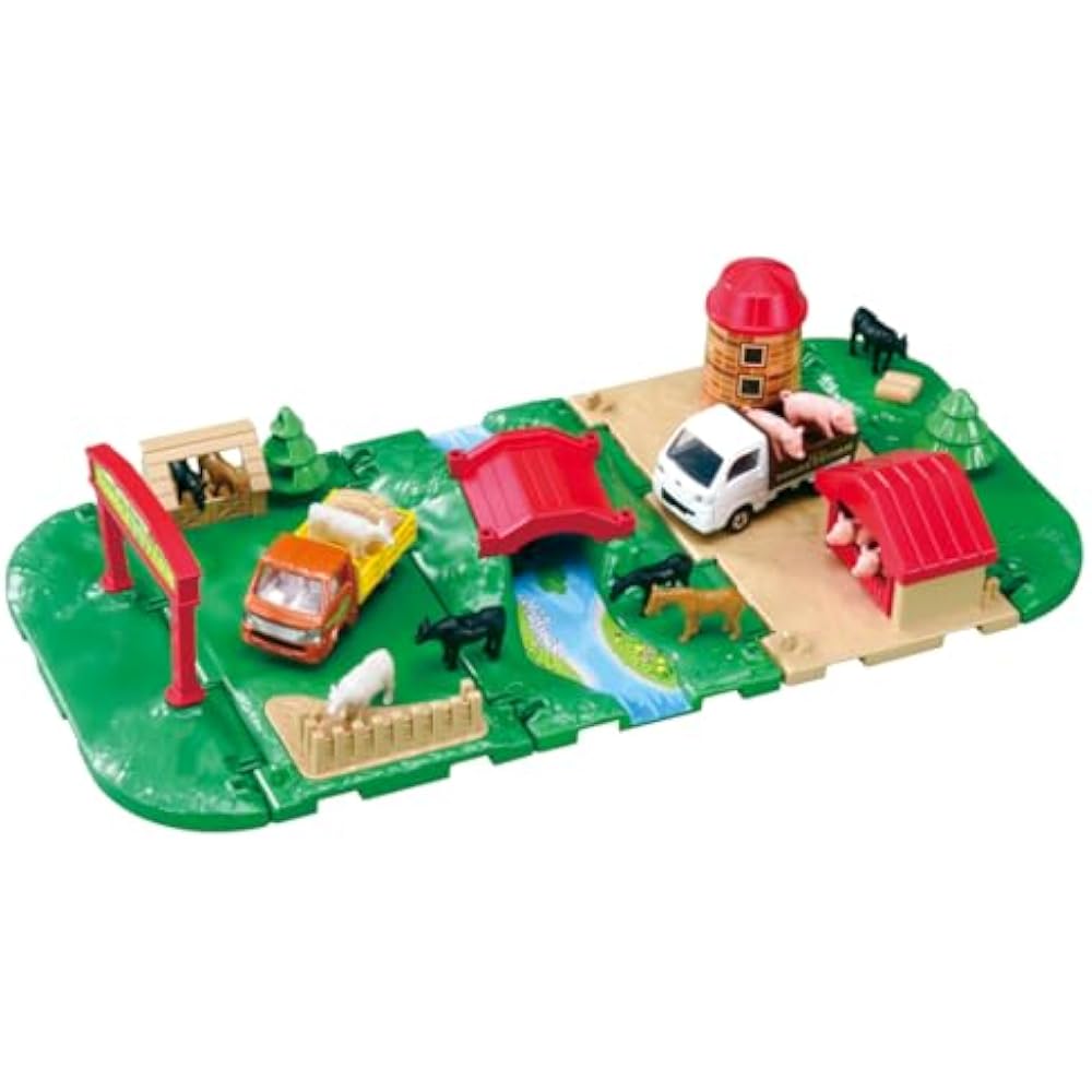 TAKARA TOMY (TAKARA TOMY) Tomica Tomica & Town Lively Farm Set Minicar Toy 3 Years and Up