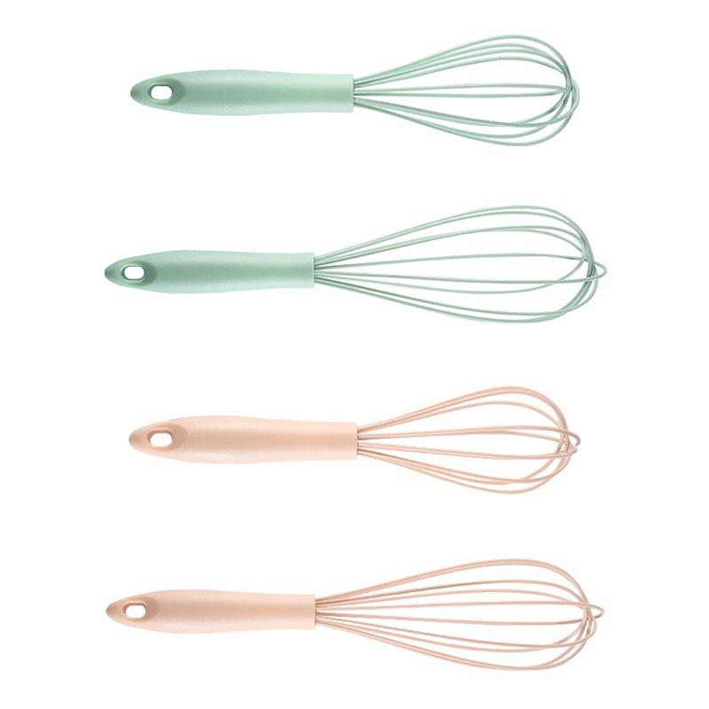 Manual Egg Beater Plastic Silicone Whisk Cream Mixer Stirring Mixing Whisking Egg Tools Household Kitchen Baking Tool