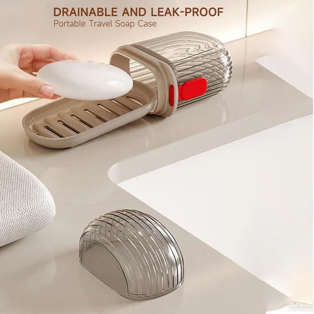 Sealed Soap Dish Portable Soap Case Creative Travel Soap Box  Travel