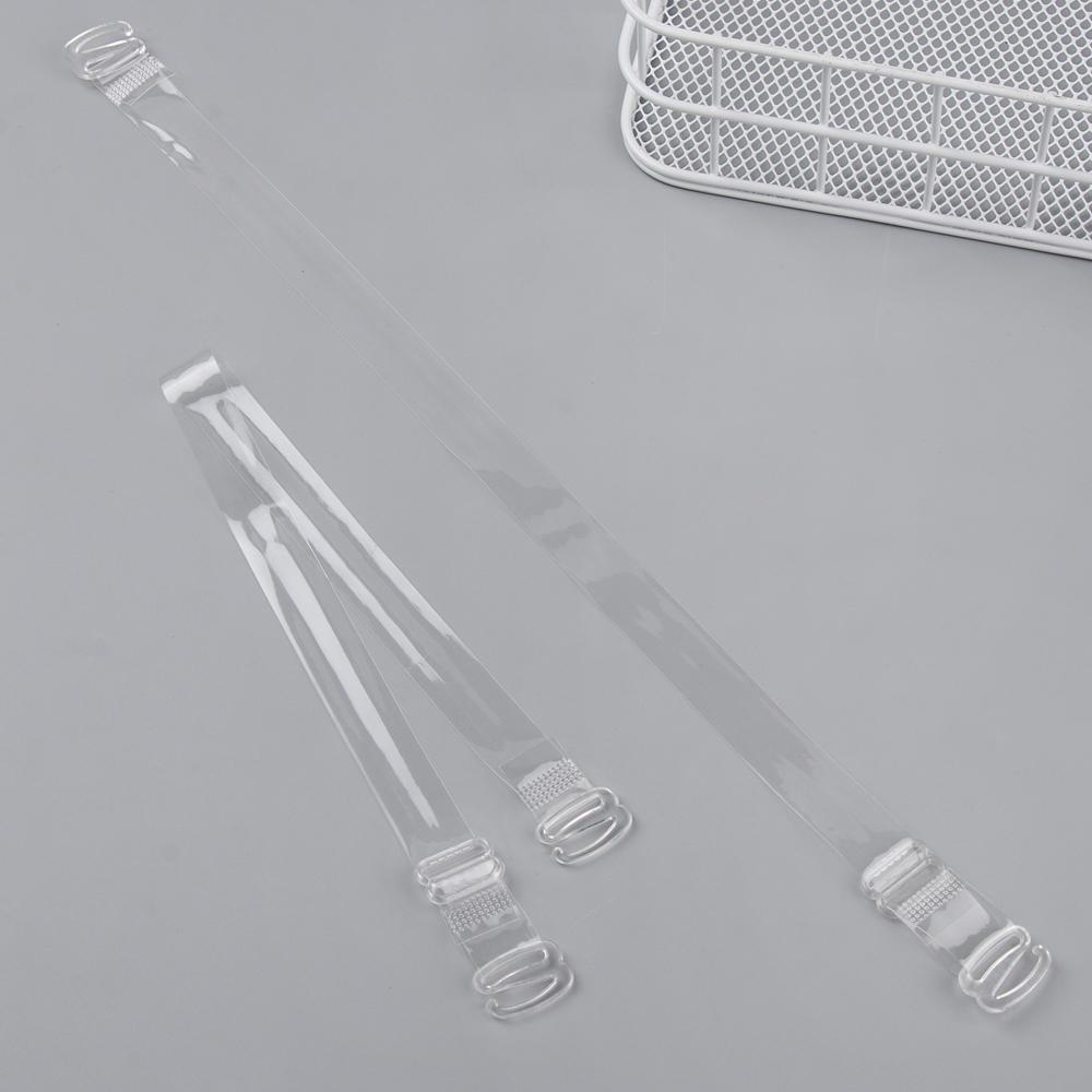 Woman Transparent Detachable Invisible Steel Hook Bra Straps 1.5CM