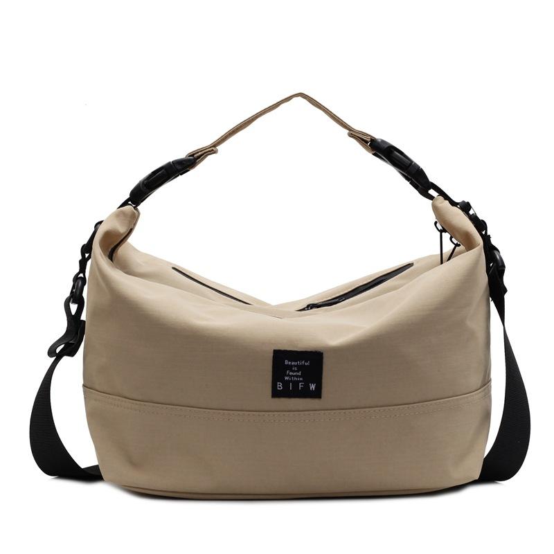 Canvas Tote Bag Casual and Simple 2025 Spring and Summer Trend Texture Shoulder Bag Travel Messenger Bag