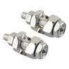 2X Solar Grounding Lug Solar Panel Fasteners Wire Clip Protection Grounding