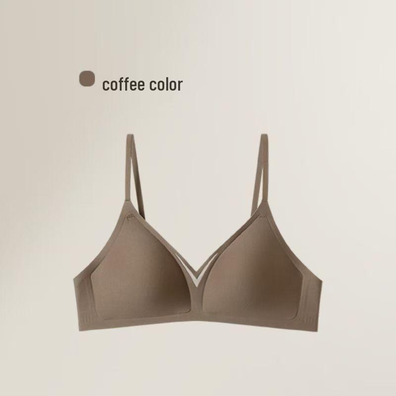 Seamless Wireless French Triangle Bra - Soft Support, Anti-Sagging, Side Support for Small Busts