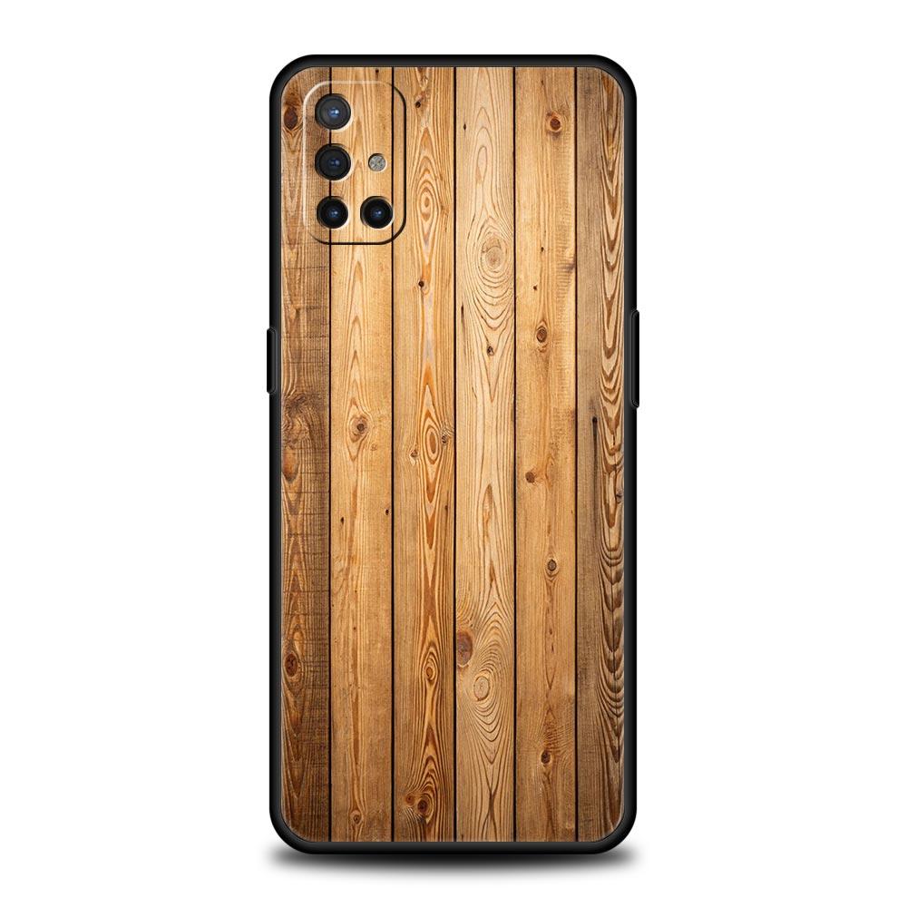 Phone Case For Oneplus 13R 13 12 10T 11 R10 Nord N100 N200 N10 9 9R CE 2 3 Z Pro Lite Soft TPU Cover Luxury Vintage Wood Grain