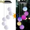 Garden Solar Colored Lights Environmentally Friendly LED Crystal Wind Chime Decoration Holiday Waterproof & Color Changing Decor