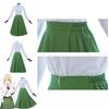 Traje Cosplay Vibrante da Anime Violet Evergarden Apresentando Elegante Conjunto de Blusa e Saia