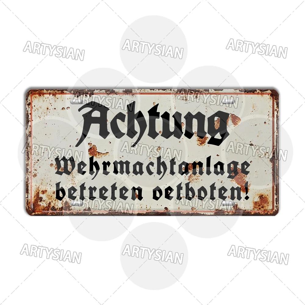 

Предупреждающий знак на границе времен холодной войны, немецкая армия Второй мировой войны, Восточная Германия, Советский Союз, Берлинская стена, металлическая табличка, предупреждение, сектор ГДР 6x12inch