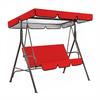 2 Piece Patios Swing Canopys Replacement Set Dustproof Sunshade Awning Cover for Balcony Seats Furniture