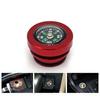 Aluminum Car Cigarette Lighter Plug Replacement,Compasses Button Cover Universal Push Button Dust Cover