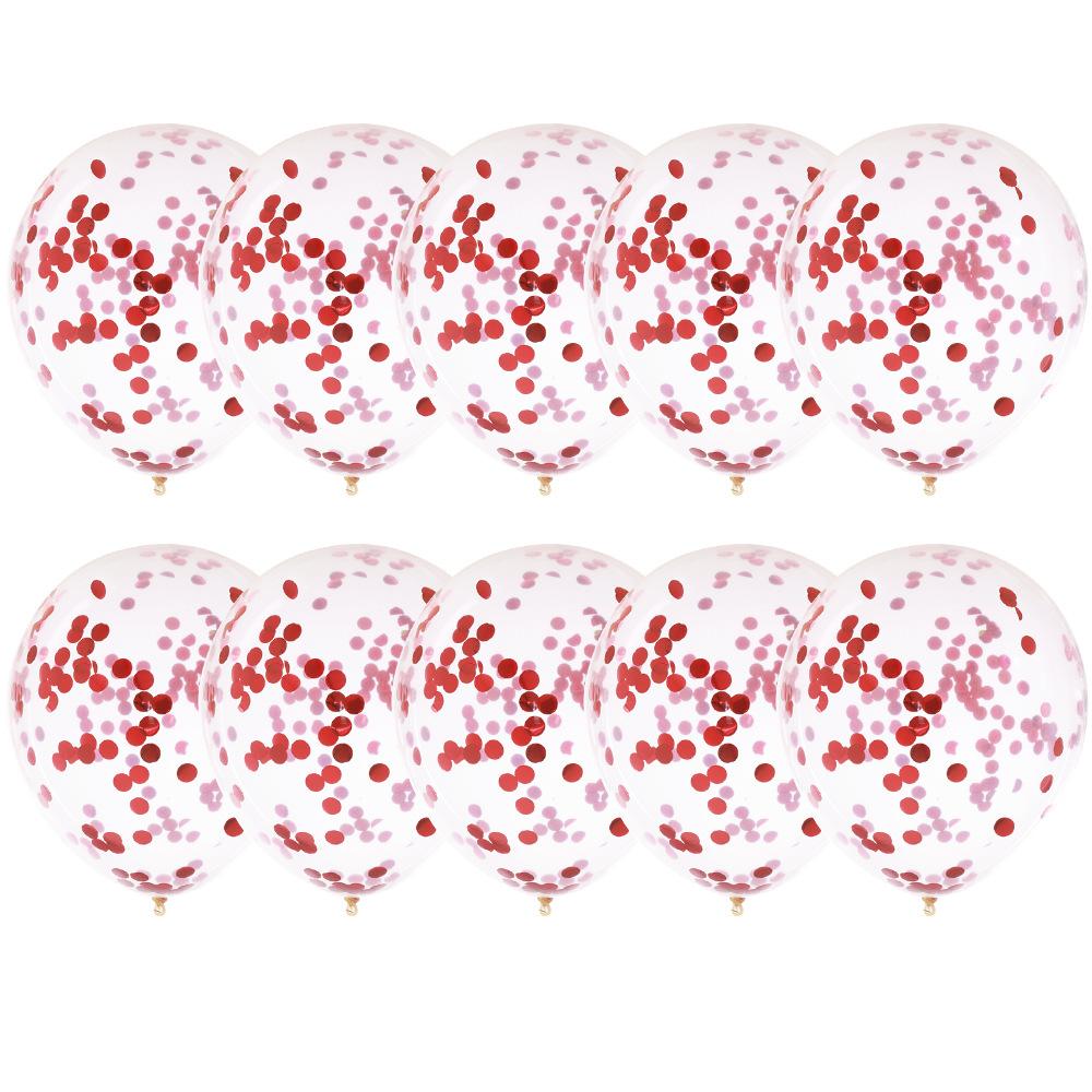 Christmas Red And Green Sequin Latex Balloon Wedding Wedding Room Creative Decoration Balloon Sequin Balloon Package