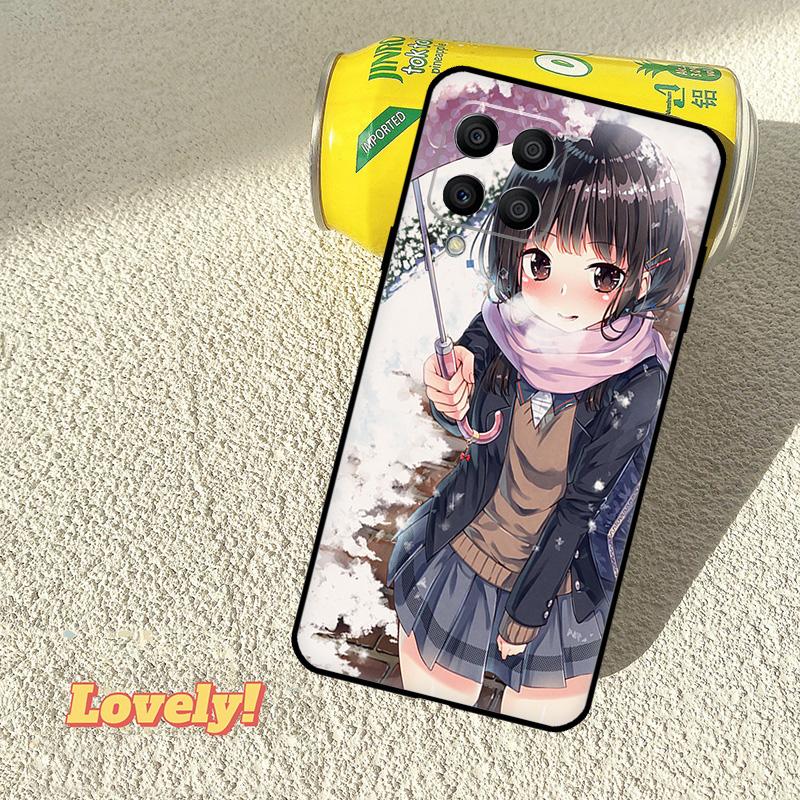 Anime girl cartoon japan cute Case For Samsung Galaxy M53 M16 M11 M21 M31 M35 M12 M13 M14 M15 M36 M56 M32 M52 M55 M34 M54