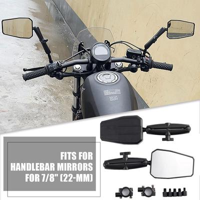 Motorrad Klappbare Rückspiegel 360 Grad Kugelgelenk-Einstellung Klappbarer Rückspiegel Offroad-Motorradzubehör