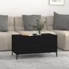 819589 vidaXL Coffee Table Black 90x44.5x45 Cm Engineered Wood