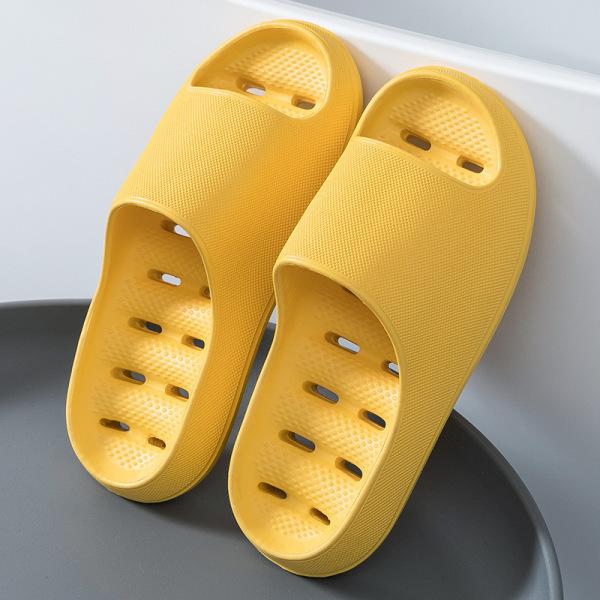 EVA Anti Slip Sole Leaking Slippers for Men's Indoor Home Soft Sole, Hollowed Out Quick Drying Hotel Bathroom Slippers