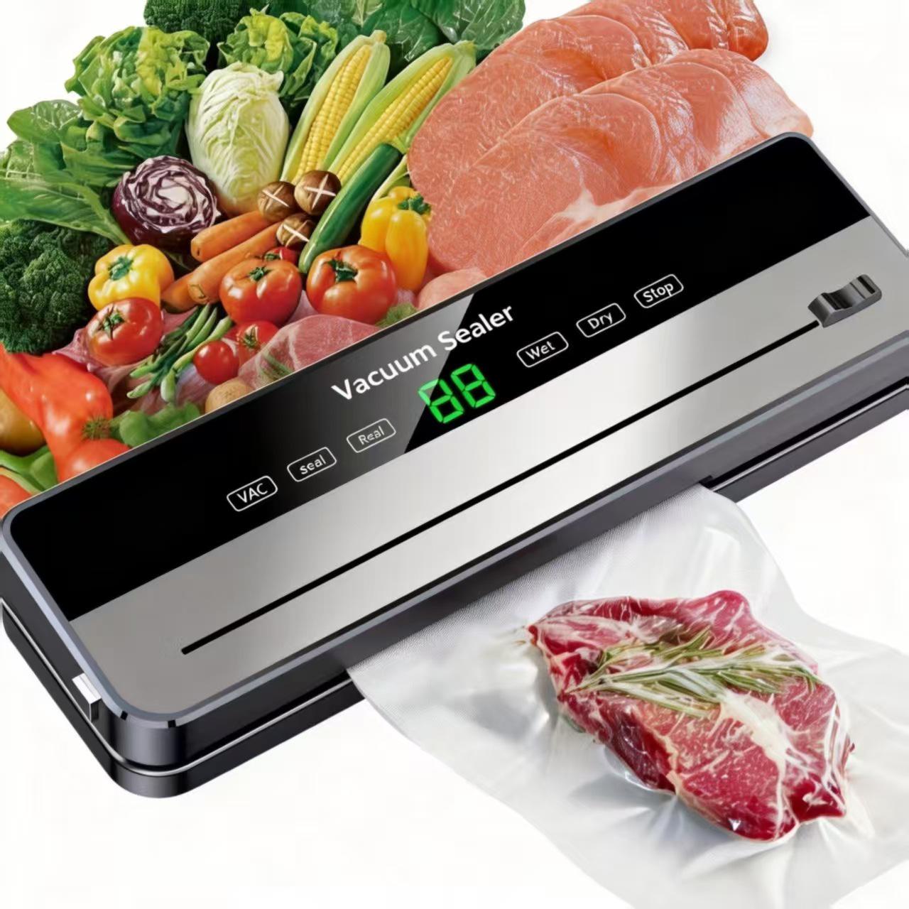 Compact Vacuum Sealer Food Preservation Machine for Home Use Upgrade B with Cutter Only