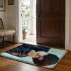 Floor Mat Soft Flannel Rug Non-Slip Absorbent Mat for Bathroom Bedroom Home Decor Z-Zayne Deepspace Love