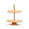 2-Tier Cake Stand -Metal Dessert Display Stand for Parties & Events