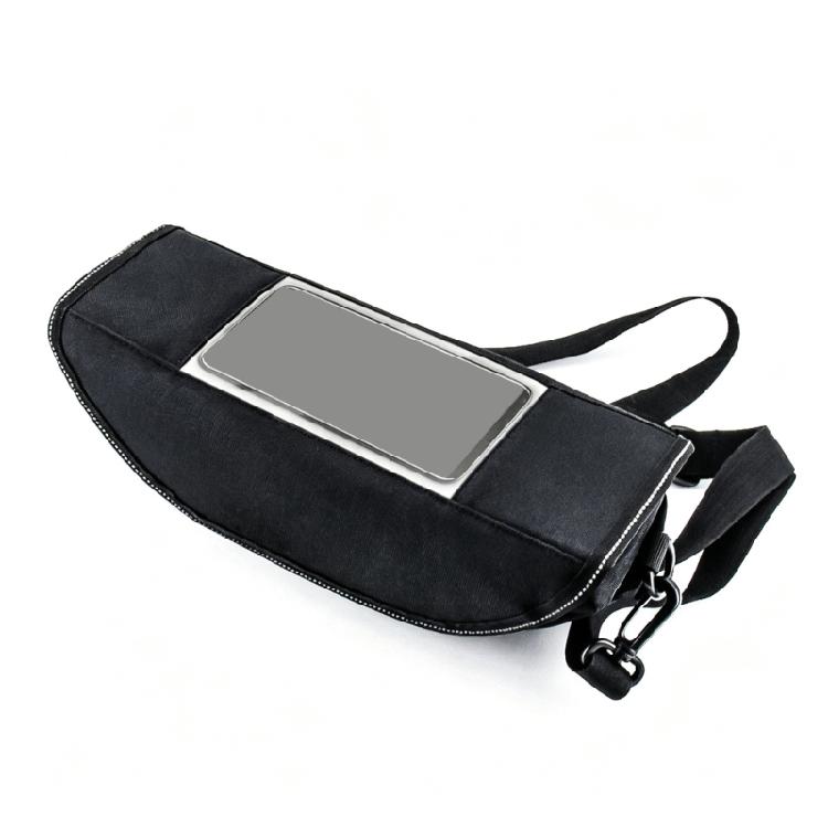 Phone Viewing Case Organizer for Motorcycle Handlebars, Lightweight Fabric Storage Bag for Delivery Couriers, Route Checks, and Accessible Small-Item