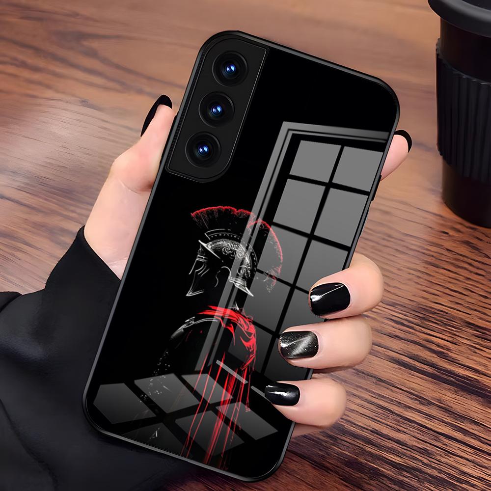Cool S-Spartan Phone Case For Samsung S26 S25 Plus S20 S20 Plus S22 Ultra S23 FE S21 Plus S21 Ultra Glass Cover