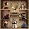 Retro Violin Ornament: Creative Minimalist Home Accessory for Living Room, TV Cabinet, or Bookcase.