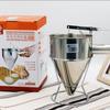 Bakest Mirco-Pak 1.2L Stainless Steel Separating Funnel Hand-Held Wax Funnel Wax Strainer Dispenser for Candle Making