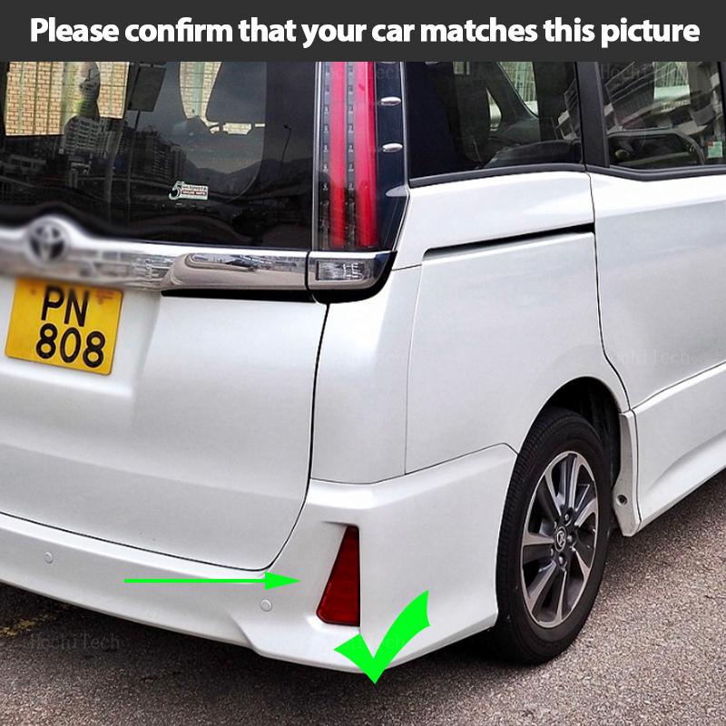 Car LED Reflector Lamp Rear Fog Lamp Rear Bumper Light Brake Light For Toyota NOAH VOXY 80 Series Auto