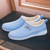 Female Fashion Outdoor Walking Anti Slip Short Tube With Fleece Rain Shoes And Rubber Shoes