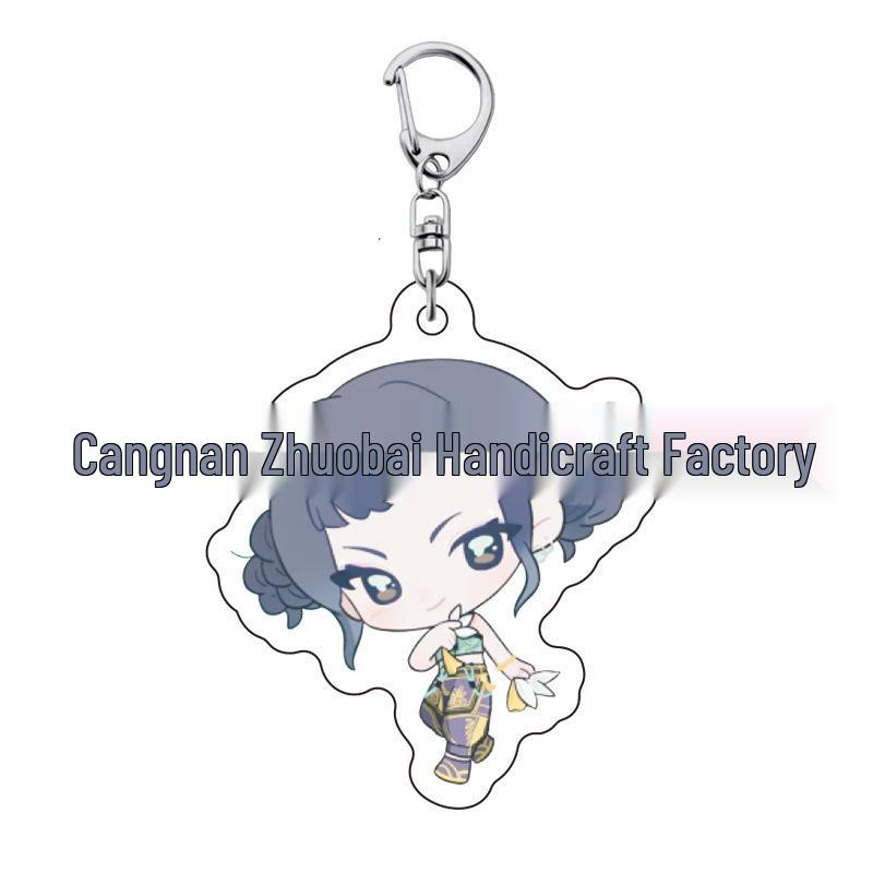 Kpop Demon Hunter Girl Group Keychain: Lumi, Zoe, Mira & Qin Yu Cute Acrylic Schoolbag Pendant