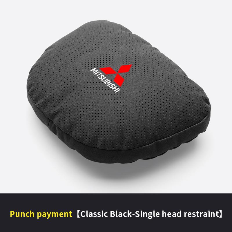 

For Mitsubishi Outlander Pajero Asx Lancer Evolution X L200 Ralliart Car Headrest Neck Support Seat Lumbar Cushion Neck Pillow чёрный