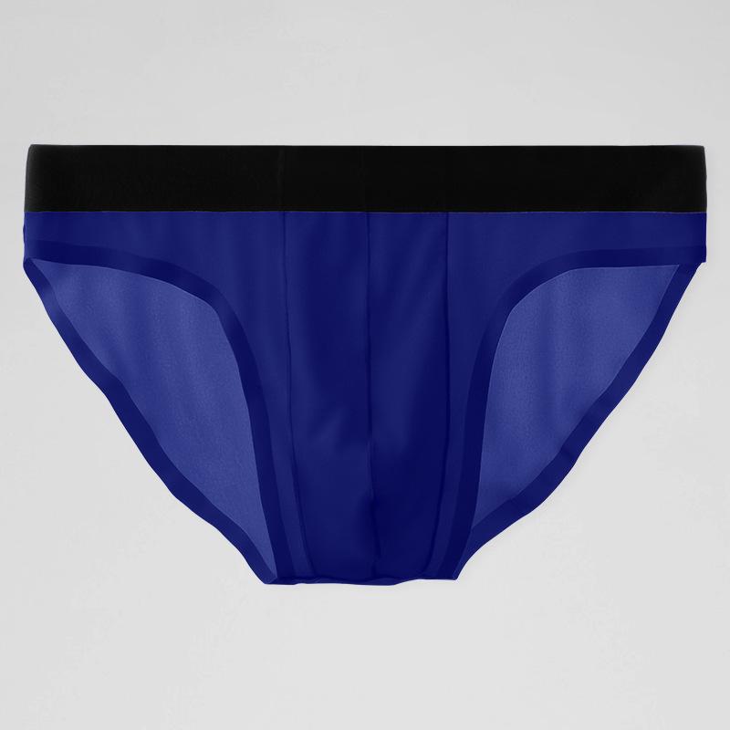 Men's Ice Silk Seamless Breathable Triangle Underwear - Ultra-Thin, Transparent, Sexy Summer Shorts