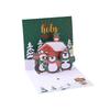 3D Christmas Pop-up Cartoon Greeting Card with Envelope - Christmas Eve Blessing Gift