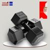 Dumbbell Hex acoperit cu cauciuc: 5kg, 10kg, 20kg - Echipament de fitness unisex pentru uz casnic