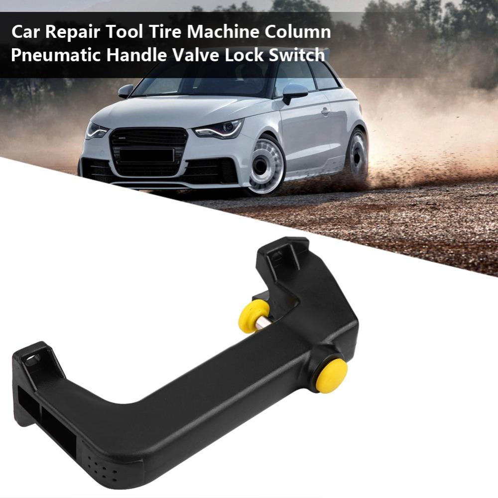 6mm Air Hose Pneumatic Lock Switch Yellow Control Buttons Tire Machine Column Switch Auto Shop