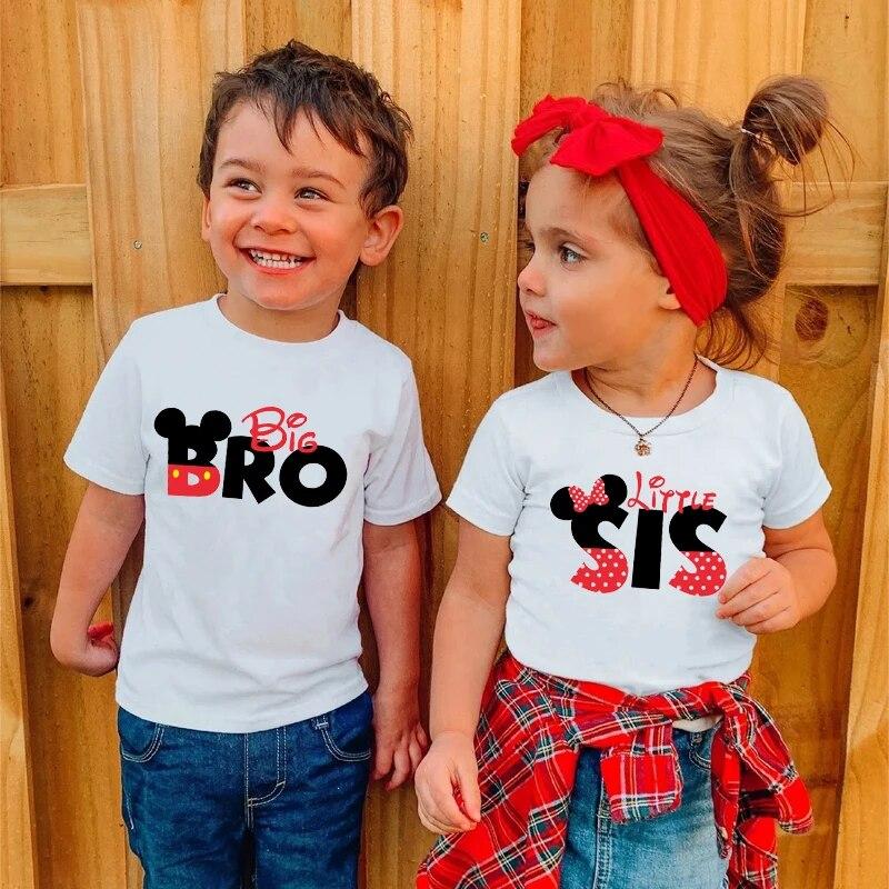 Damen T-Shirts Familie passende Outfits Mutter Kinder Maus Cartoon Kleidung Papa Mama Bro Sis Print Mode T-Shirt Sommer Tees Tops Kleidung