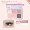 Veecci/Seven-Color Eyeshadow Palette for Light Makeup, Pearlescent Highlighter, Blush, and Contouring - Multi-Use Comprehensive Palette for Beginners