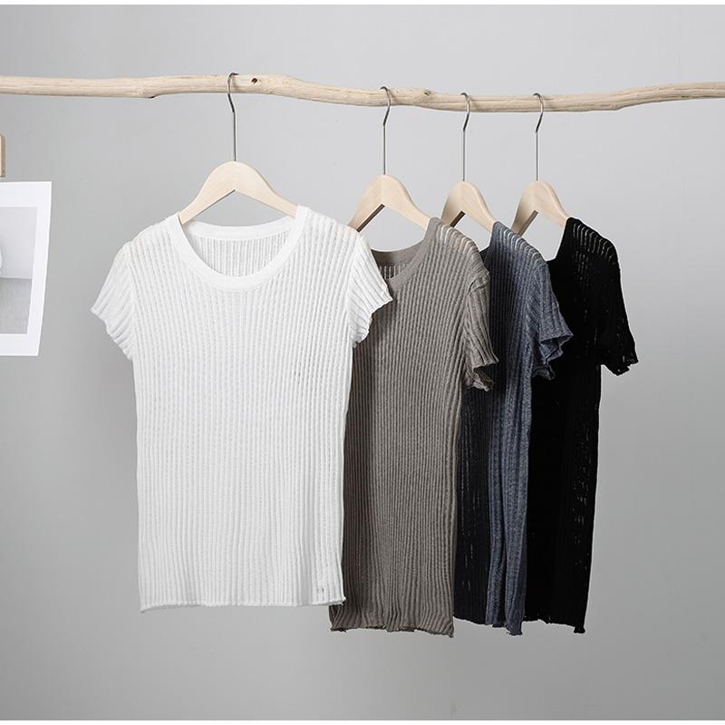 Сексуальная прозрачная женская футболка — фото 9