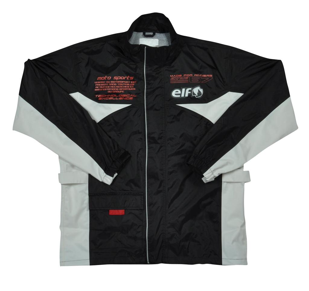 ELF Motorcycle Rain Suit, Separate, Black, Medium, ELR-3291
