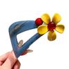 Contrast Tone Triangle Hair Clip Versatile Style Updo Hair Accessories Hollow Hair Clip  For Women