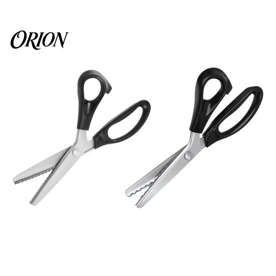 Fabric Cutting Shears Pinking Scissors, Zig Zag Decorative Edge Professional Manual Patchwork Dressmaking Craft Scissors for Sewing Paper DIY