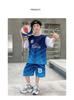 Boys' summer basketball suit set new 2026 mid to large children's summer short sleeved quick drying sports football suit trend