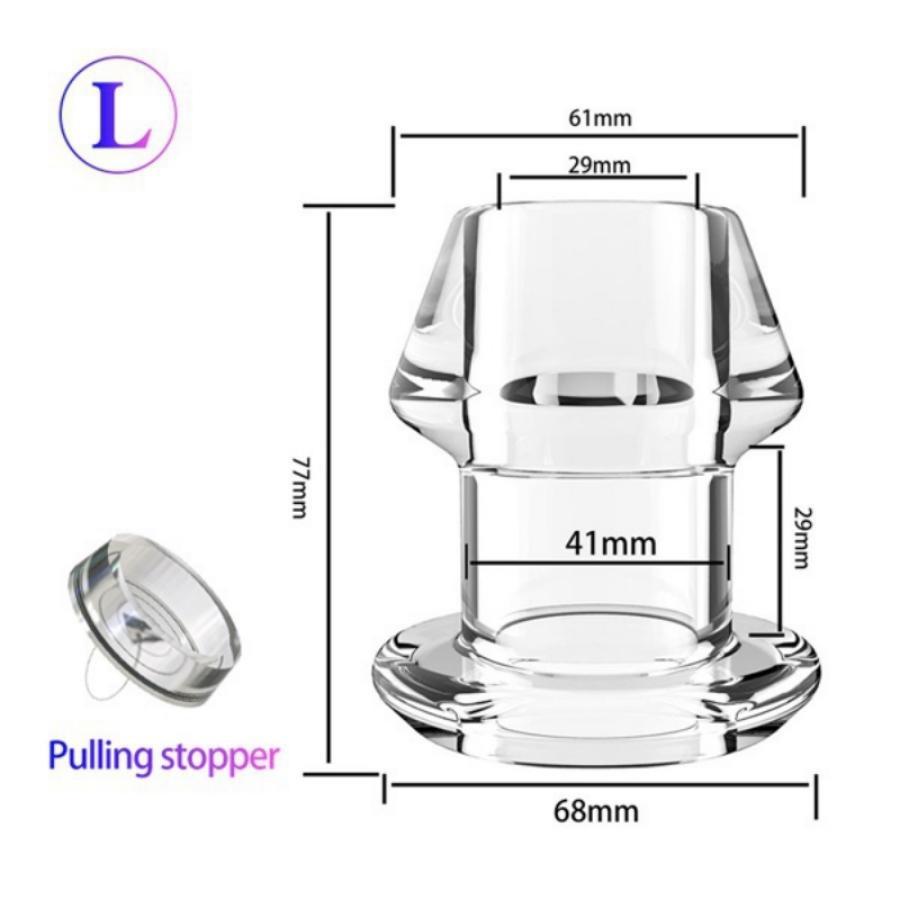 Huge Plug Transparent/Hollow Plug Men/Women Plug Tube Cleaning Toys Couple Gifts