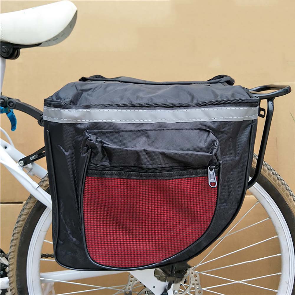 Waterproof Fabric Bicycle Cycling Rear Seat Saddle Package Double Panniers Bag
