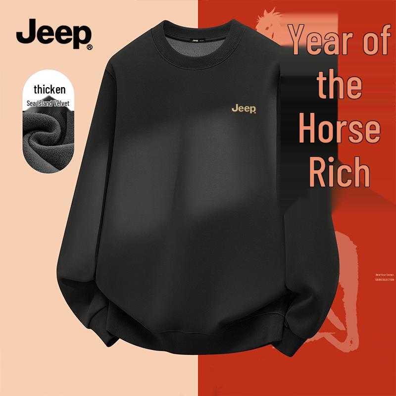 JEEP Men s Fleece-Lined Pullover Sweatshirt 3XL