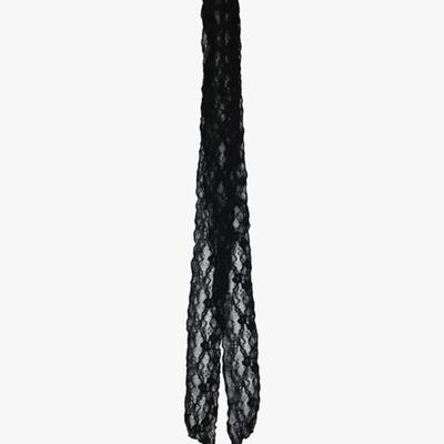 PINK PINEAPPLE LACE MUFFLER_BLACK