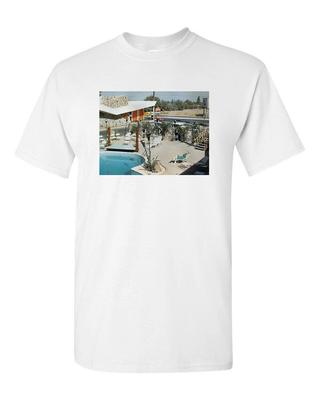 Retro Tiki T Shirt White Cotton Mug Bar Restaurant No. 58 Resort Hotel
