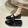 Mode Leder Freizeitschuhe für Damen Schuhe Outdoor Große Größe 43 Spitzschuh Damen Lederschuhe Mode Schnalle Schwarz Damen Sneaker