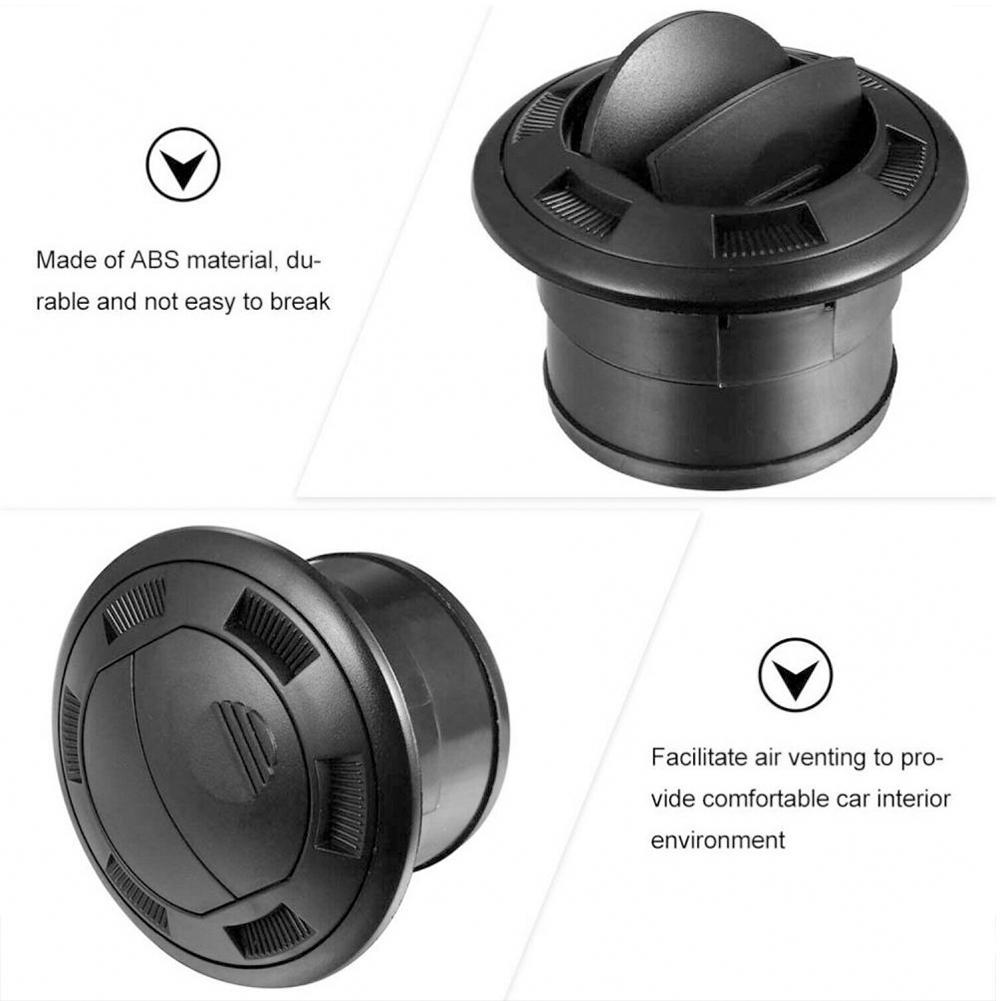 Black Closeable Rotatable 75mm Air Outlet For Webasto Eberspacher Heater Air Conditioning Vent Outlet Auto Replacement