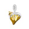 925 Silver Rainbow,Heart-shaped,Butterfly,Bead Pendant Suitable for European Bracelet DIY Exquisite Jewelry