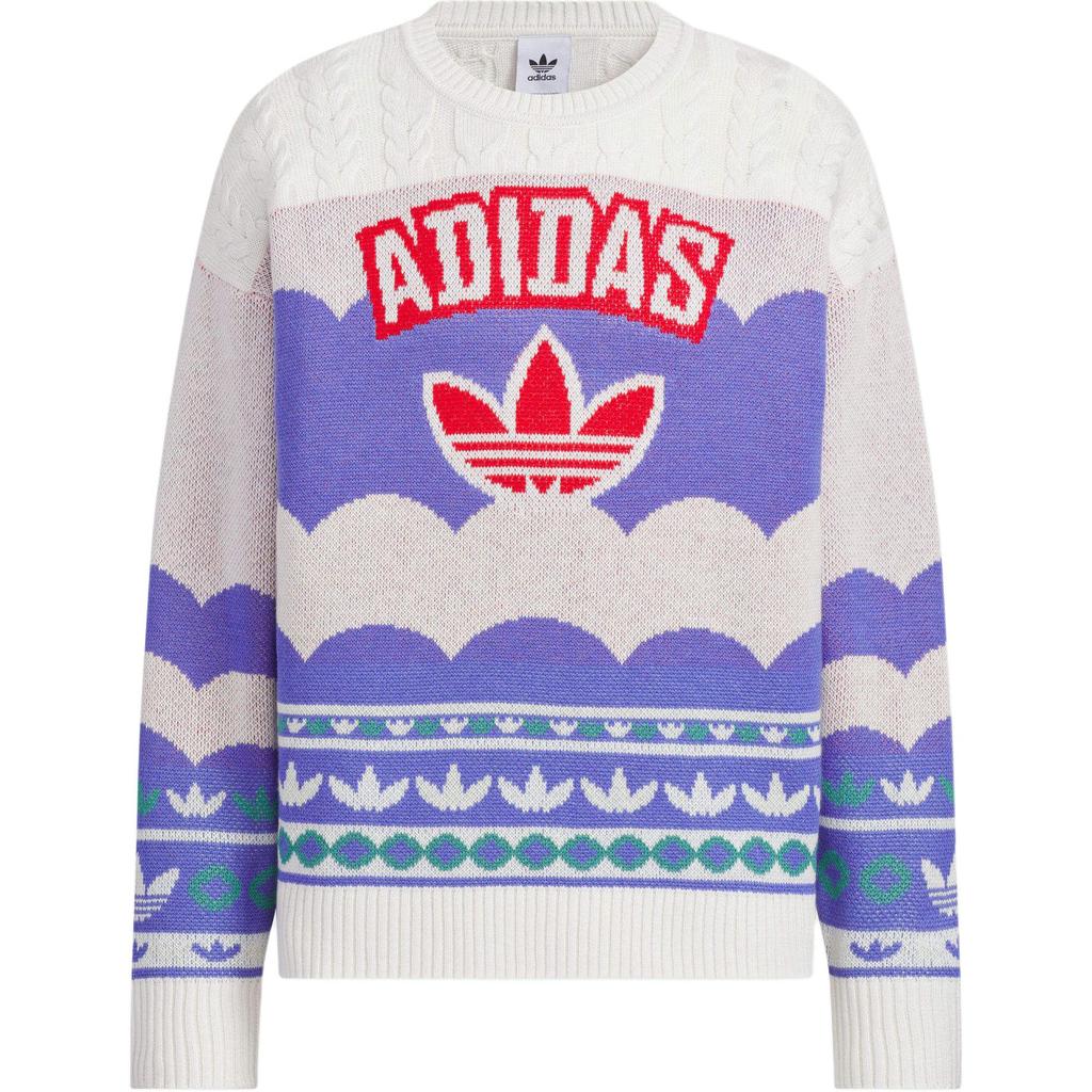 adidas Originals FW24 Year Of The Snake Limited Edition LNY Knit Pullover Series Round Neck Soft Comfortable Sweater Unisex Sweater JL8366
